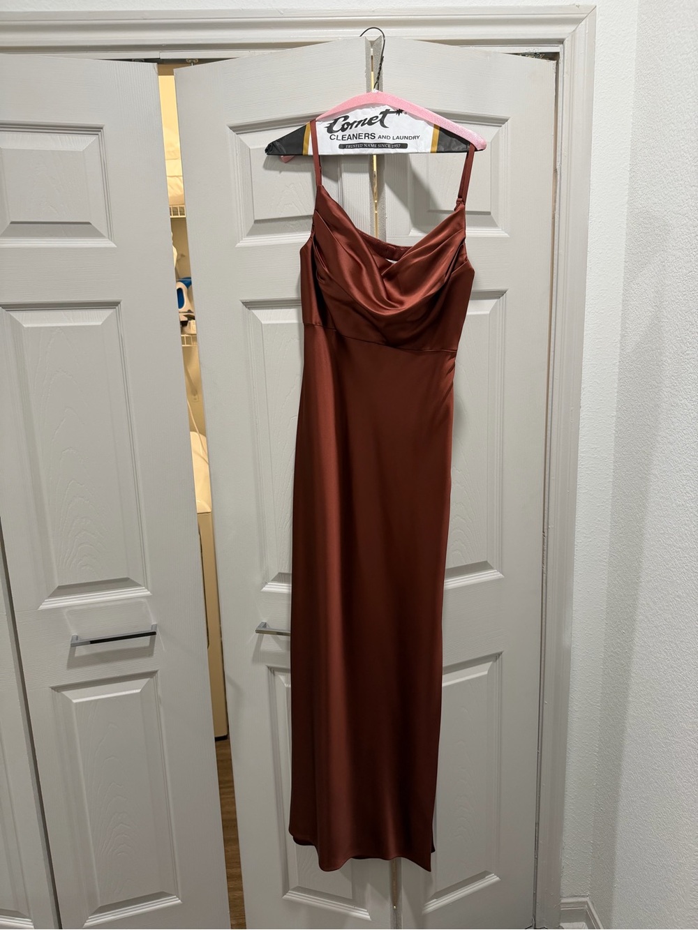 Revelry Satin Slip Dress bridesmaid